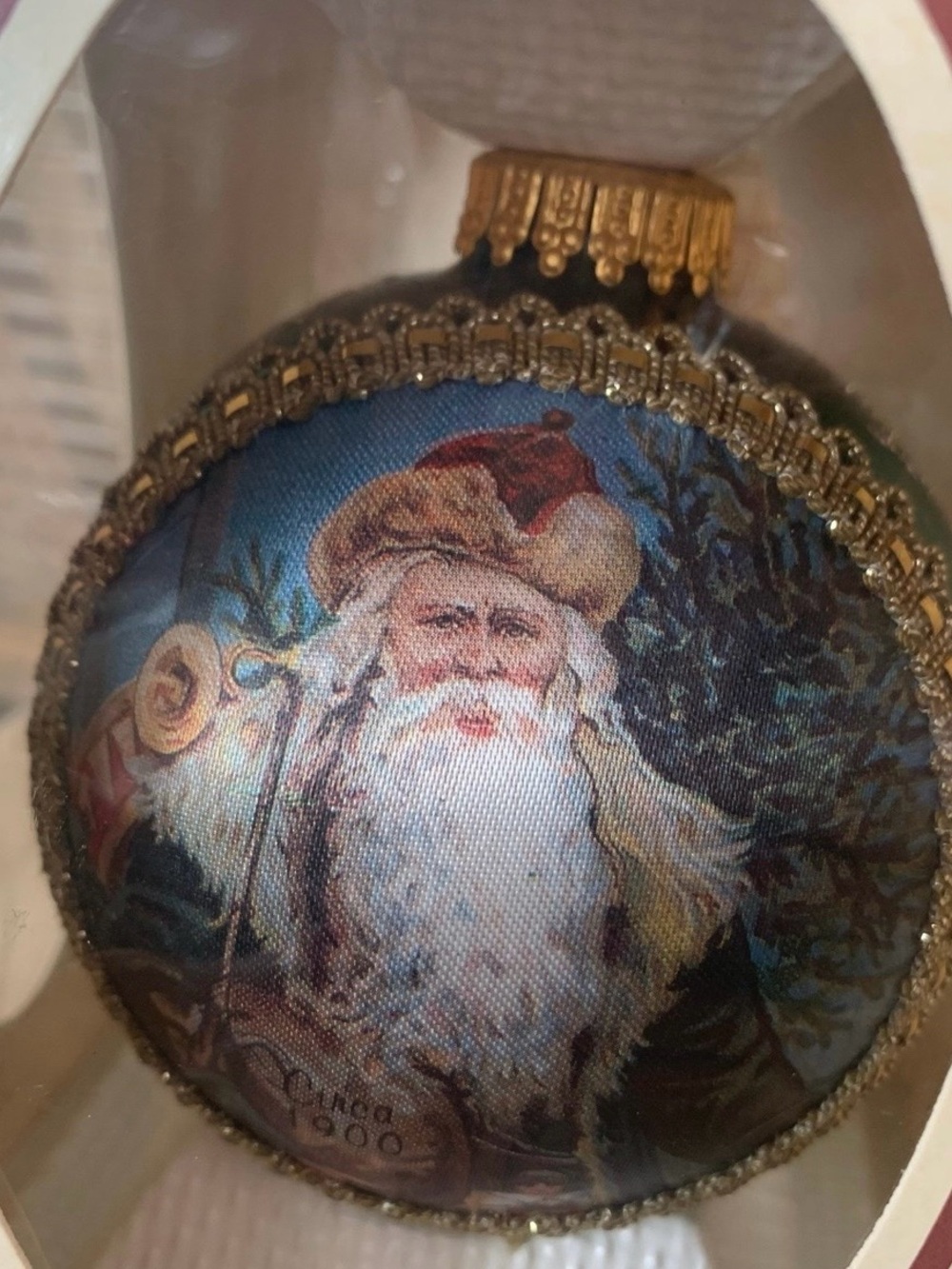 Vintage Krebs Christmas Glass Ornament